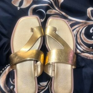 Franco Sarto Gold Women's Sandals